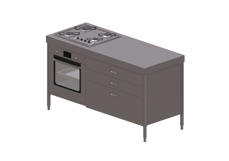 Cocinas 3D - Elemento para cocina - Alpes Inox - Alpes Inox Cocinas 3D - Elemento para cocina - Alpes Inox - Alpes Inox
