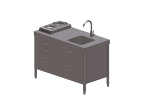 3D Küchen - Modulküche - Alpes Inox