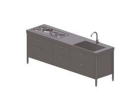 3D Küchen - Modulküche - Alpes Inox