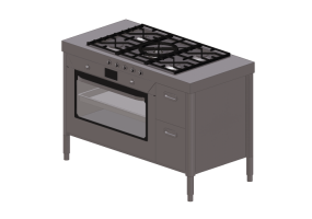 Cozinhas 3D - Elemento de cozinha - Alpes Inox