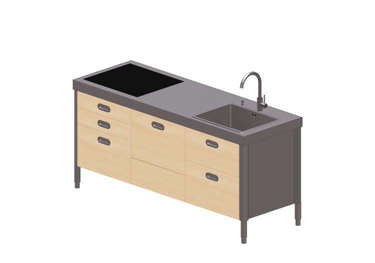 Cuisine 3D - Cuisine modulaire - Alpes Inox - Alpes Inox Cuisine 3D - Cuisine modulaire - Alpes Inox - Alpes Inox