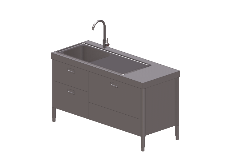 3D Sinks - Washbasin with drawers - Alpes Inox - Alpes Inox 3D Sinks - Washbasin with drawers - Alpes Inox - Alpes Inox