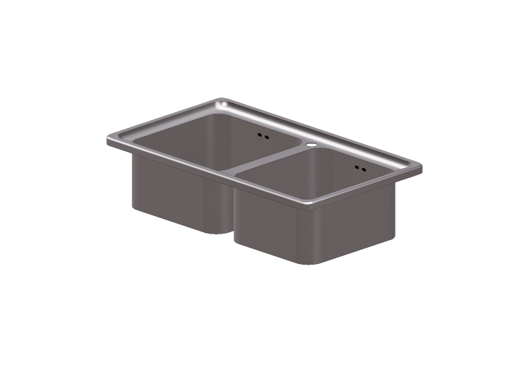 Lavabos et éviers 3D - Lavabo en métal - Alpes Inox - 872V... Lavabos et éviers 3D - Lavabo en métal - Alpes Inox - 872V...