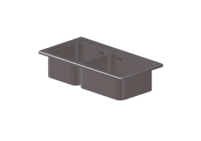Lavelli 3D - Lavabo in metallo - Alpes Inox - F5992V