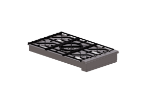 Electrodom&eacute;sticos 3D - Cocina de gas - Alpes Inox - 5698+4GTC+CL