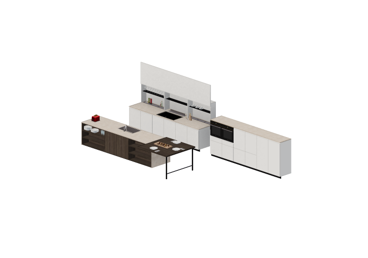 Cuisine 3D - Cuisine complète avec appareils... Cuisine 3D - Cuisine complète avec appareils...