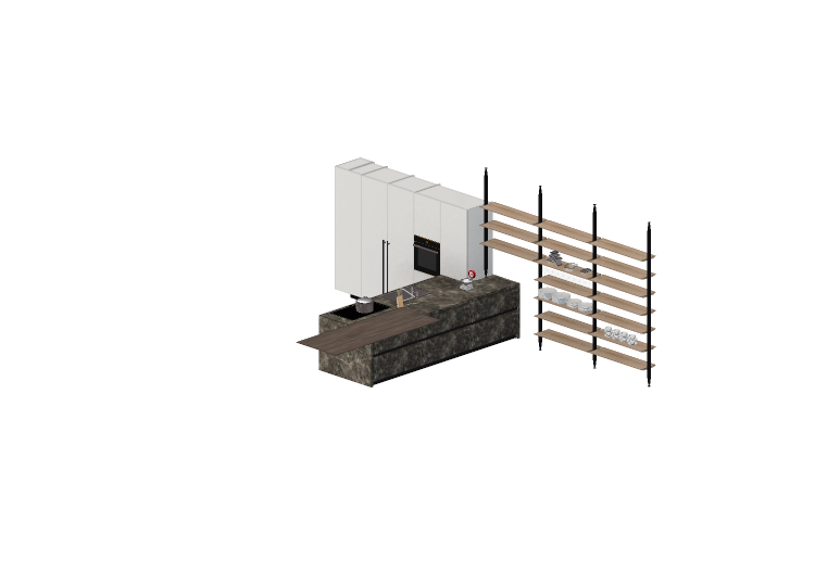 Cucine 3D - Cucina completa di elettrodomestici - Alta -... Cucine 3D - Cucina completa di elettrodomestici - Alta -...