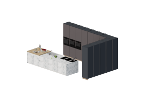 Cuisine 3D - Cuisine compl&egrave;te avec appareils &eacute;lectrom&eacute;nagers - Alta - Syst&egrave;me 22.2 - Ambiente 10