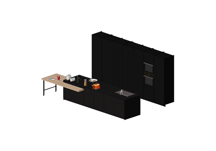Cuisine 3D - Cuisine complète avec appareils... Cuisine 3D - Cuisine complète avec appareils...
