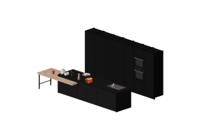 3D Kitchens - Full sized kitchen with appliances - Alta - Sistema 22.2 - Ambiente 07