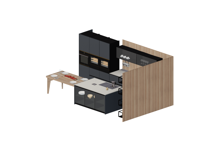 Cucine 3D - Cucina completa di elettrodomestici - Alta -... Cucine 3D - Cucina completa di elettrodomestici - Alta -...