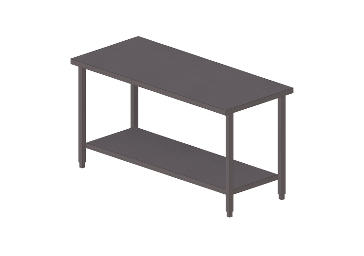 Armoires supérieures 3D - Table avec plan biface - Angelo... Armoires supérieures 3D - Table avec plan biface - Angelo...