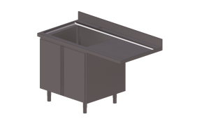 3D Sinks - Cabinet sink pre-arranged for dish-washer - Angelo Po - ELA141DL
