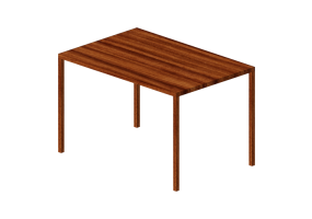 3D Tables - Wooden table - Artzzi - Simples