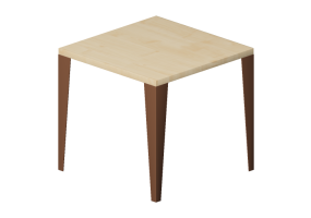 3D Tables - Wooden Table - Artzzi - Bent