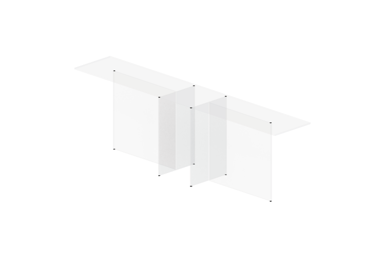 3D Tisch - Konsolentisch aus Glas - Artzzi - Pi - ARTZZI 3D Tisch - Konsolentisch aus Glas - Artzzi - Pi - ARTZZI