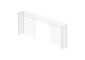 Tables 3D - Table consolle en verre - Artzzi - Longilinea