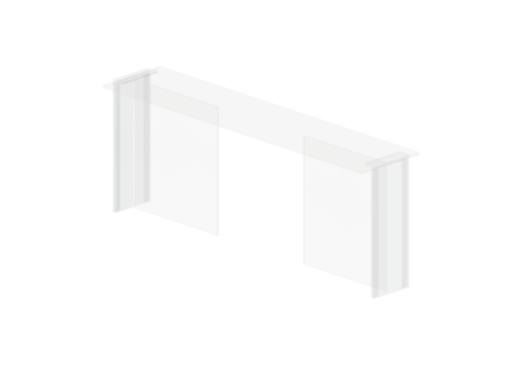 Tables 3D - Table consolle en verre - Artzzi - Longilinea -... Tables 3D - Table consolle en verre - Artzzi - Longilinea -...