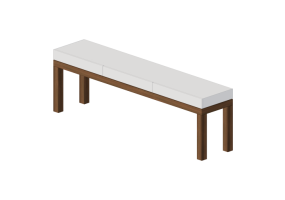 Tavoli 3D - Tavolo consolle in legno laccato - Artzzi - Lou
