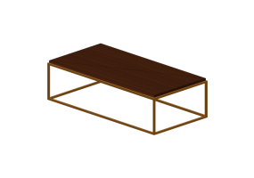 Mesas 3D - Mesa de centro de madeira - Artzzi - Box