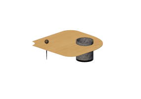 Tables 3D - Petite table en bois - Artzzi - Couture