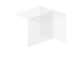 Tables 3D - Petite table en verre - Artzzi - Pixels