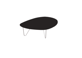 Tables 3D - Table basse en m&eacute;tal - Artzzi - Drop