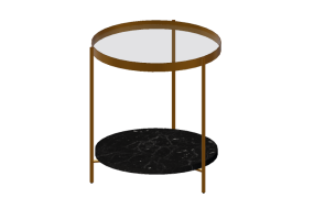 Mesas 3D - Mesa de centro de m&aacute;rmore e vidro - Artzzi - Nascar