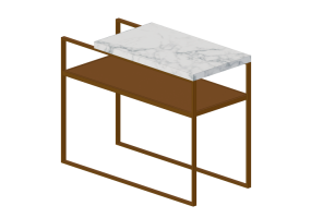 3D Tables - Marble coffee table - Artzzi - Flat