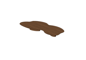 3D Tables - Wooden coffee table - Artzzi - Litoral d&rsquo;agua