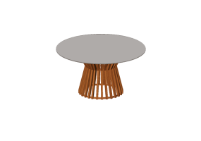 Tavoli 3D - Tavolo da pranzo in metallo - Artzzi - Brasilia