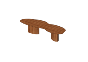Tables 3D - Table pour salle &agrave; manger en bois - Artzzi - Litoral d&rsquo;agua
