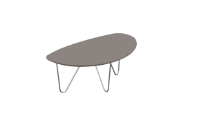 3D Tisch - Kaffeetisch aus Metall - Artzzi - Drop