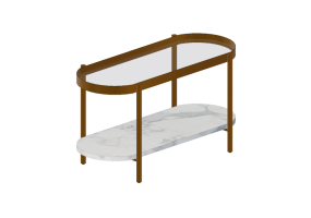 Tables 3D - Petite table en marbre et verre- Artzzi - Nascar