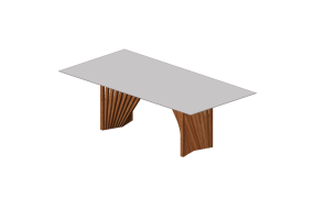 Tavoli 3D - Tavolo da pranzo in legno - Artzzi - Laguna