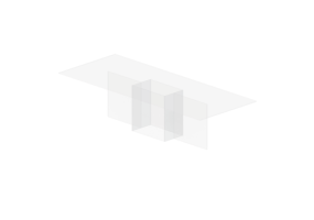 3D Tisch - Essitsch aus Glas - Artzzi - Bis