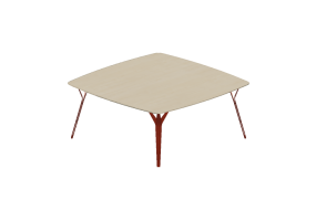 Mesas 3D - Mesa de almo&ccedil;o de madeira - Artzzi - Yuna