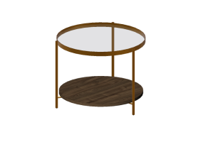Tables 3D - Petite table en bois et verre- Artzzi - Nascar