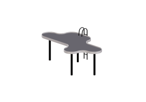 3D Tables - Metal coffee table - Artzzi - Swimmingpool