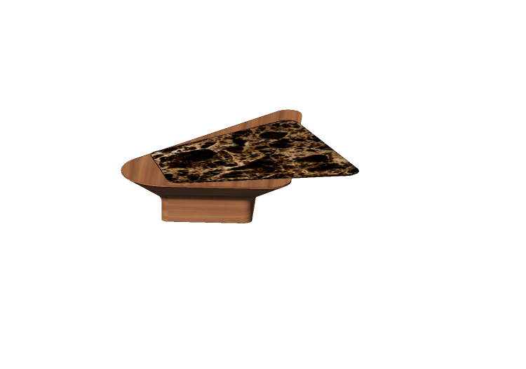 Tables 3D - Petite table en bois et marbre - Artzzi - Alm -... Tables 3D - Petite table en bois et marbre - Artzzi - Alm -...