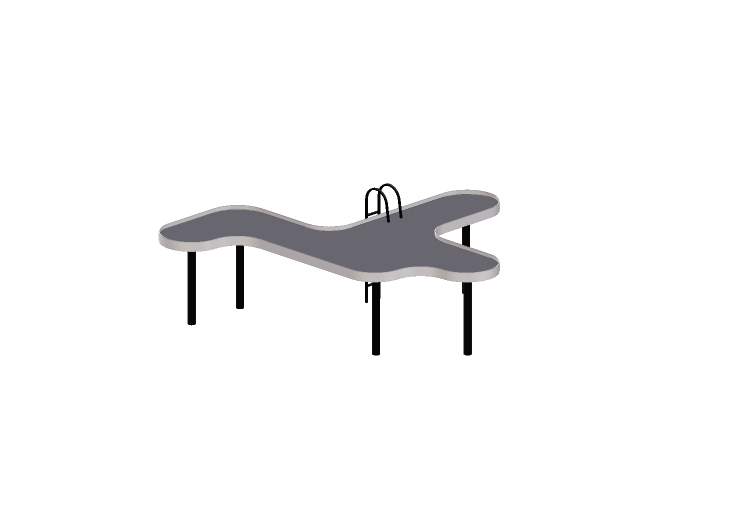 3D Tables - Metal coffee table - Artzzi - Swimmingpool -... 3D Tables - Metal coffee table - Artzzi - Swimmingpool -...
