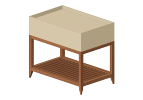 Tavoli 3D - Tavolino in legno - Artzzi - Grid
