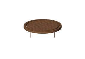3D Tisch - Couchtisch aus Holz - Artzzi - Frame