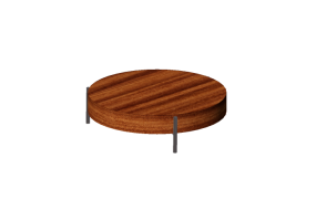 Tables 3D - Petite table en bois - Artzzi - Chaplin