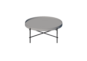 Tables 3D - Petite table en bois laqu&eacute; - Artzzi - Porte