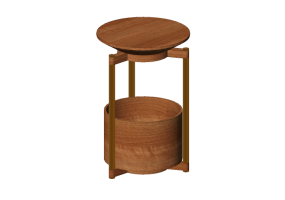 Mesas 3D - Mesita de madera - Artzzi - Sun