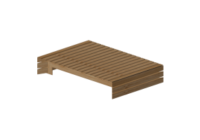 3D Tisch - Couchtisch aus Holz - Artzzi - Quadrada