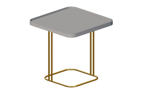 Tables 3D - Petite table en bois laqu&eacute; - Artzzi - Olivia