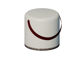 Cadeira 3D - Banqueta em tecido - Artzzi - Lan
