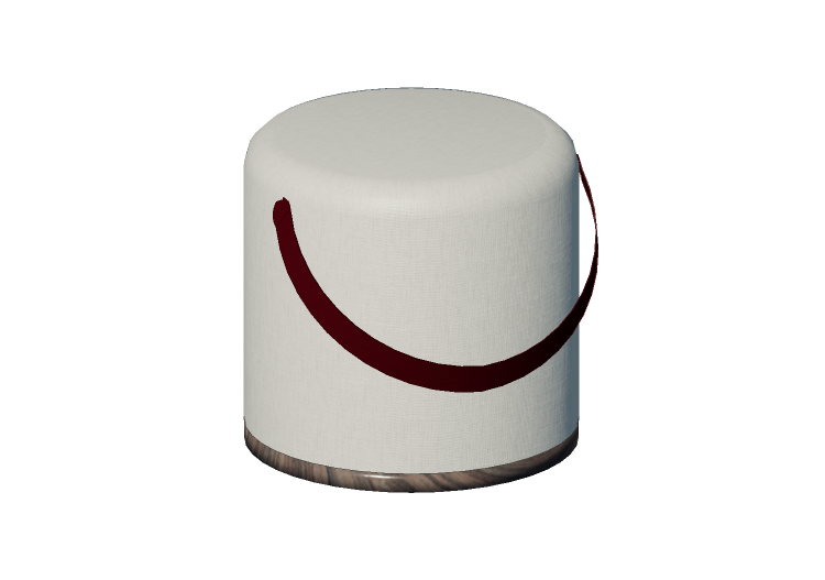 Chaises 3D - Tabouret en tissu - Artzzi - Lan - ARTZZI Chaises 3D - Tabouret en tissu - Artzzi - Lan - ARTZZI